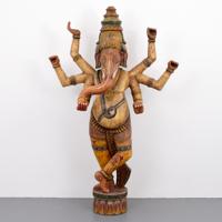 Monumental Ganesha Carved Sculpture, 96'H - Sold for $1,750 on 02-06-2021 (Lot 397).jpg